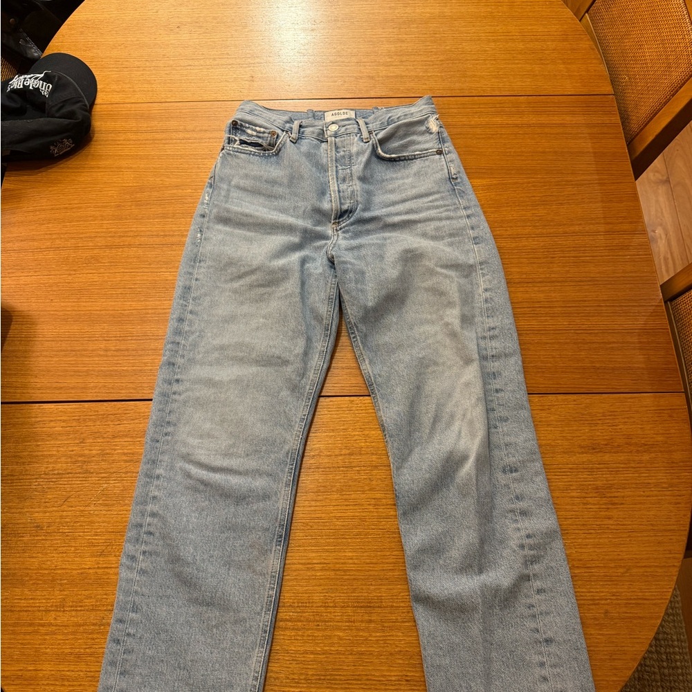 Agolde Women's Straight Leg Jeans - Light Blue